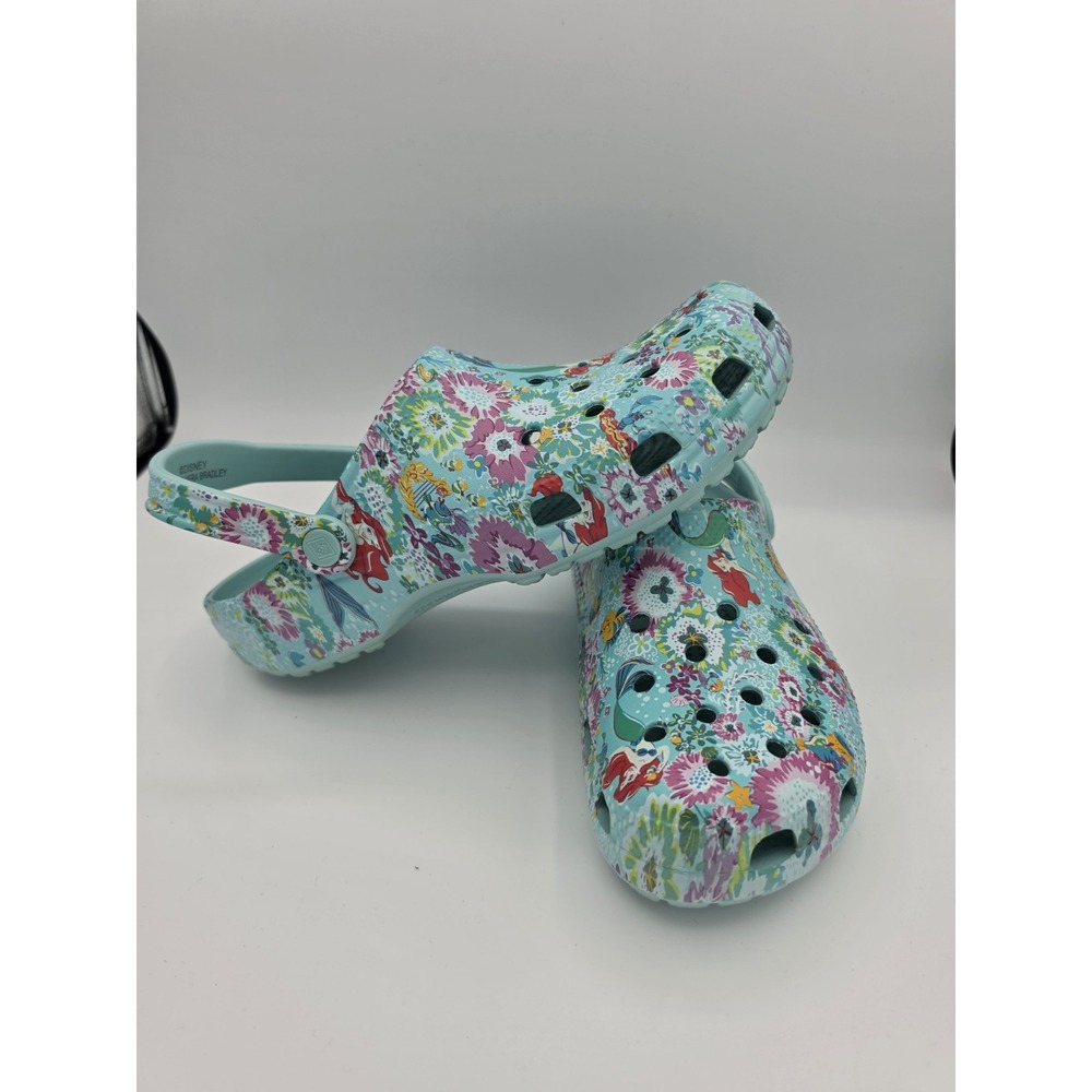 Disney Vera Bradley Crocs Little Mermaid Ariel Floral Clogs Size Woman's Size 11